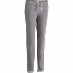 Domyos Nyamba 500, Stretchy Slim-Fit Pants, Women's Bottoms