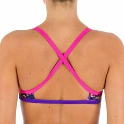 Nabaiji Women's Swimming Ultra Chlorine-Resistant Crop Top Jade Bikinis, Boardshorts