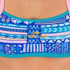 Nabaiji Women's Swimming Ultra Chlorine-Resistant Crop Top Jade Bikinis, Boardshorts