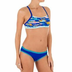 Nabaiji Women's Swimming Chlorine-Resistant Crop Top Jade