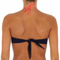 Tribord Olaian Laeti, Bandeau Swimsuit Top With Fixed Padded Cups, Women's Bikinis, Boardshorts