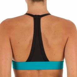 New 👍 Olaian 👙 Bikinis, Boardshorts 👩 Women's 🏄 Surfing Crop Top 🩱 Swimsuit Top With Very Open Back Isa Bondi 👍 10 Olaian Bikinis, Boardshorts Women's Surfing Crop Top Swimsuit Top With Very Open Back Isa Bondi