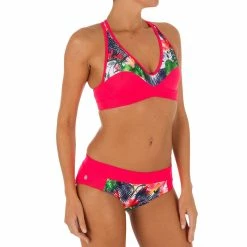Tribord Bikinis, Boardshorts Olaian Ana, Surfing Swimsuit Top, Women's