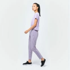 Domyos Shirts Loose Cropped Fitness T-Shirt, Women's