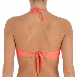 Tribord Women's Bandeau Swimsuit With Fixed Padded Cups Laeti Bikinis, Boardshorts