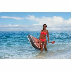 Tribord Women's Bandeau Swimsuit With Fixed Padded Cups Laeti Bikinis, Boardshorts