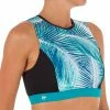 Olaian Women's Surfing Back-Zip Crop Top Carla Bondi Bikinis, Boardshorts