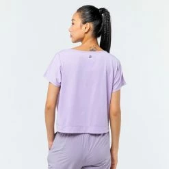 Domyos Shirts Loose Cropped Fitness T-Shirt, Women's