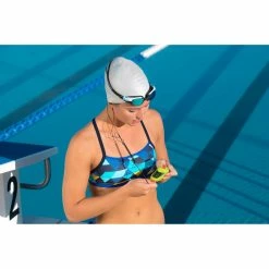 Nabaiji Women's Swimming Ultra Chlorine-Resistant Crop Top Jade Bikinis, Boardshorts