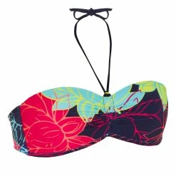 Tribord Olaian Laeti, Bandeau Swimsuit Top With Fixed Padded Cups, Women's Bikinis, Boardshorts