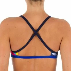 Nabaiji Women's Swimming Ultra Chlorine-Resistant Crop Top Jade Bikinis, Boardshorts