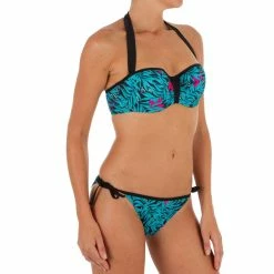 Olaian Bikinis, Boardshorts Women's Swimsuit Bandeau Top With Padded Cups And Underwiring Lea Bali