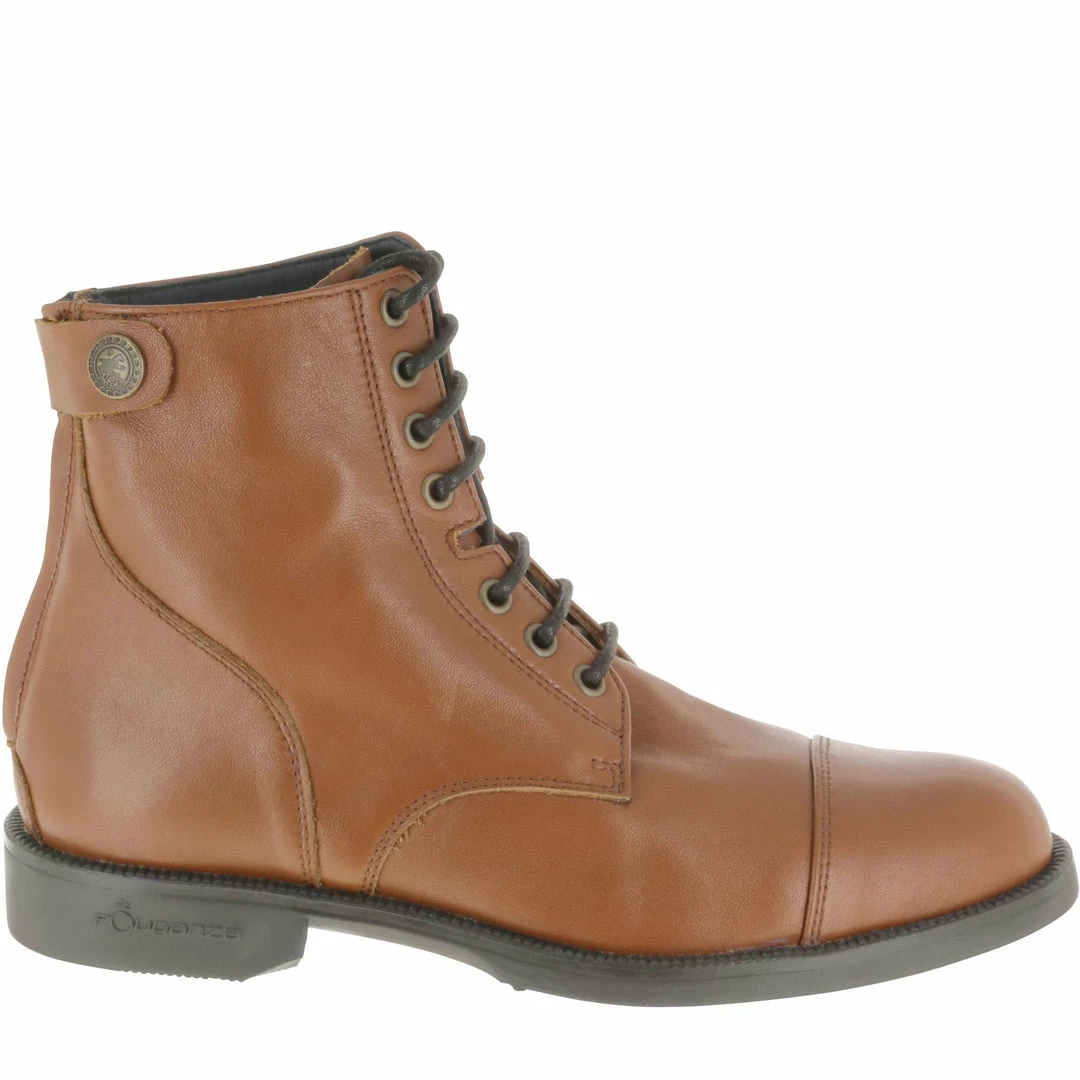 Best Sale ⌛ Fouganza Riding 🥾 Boots Leather Lace-Up Riding Paddock 🥾 Boots, 👩 Women's 🎁 3 Fouganza Riding Boots Leather Lace-Up Riding Paddock Boots, Women's