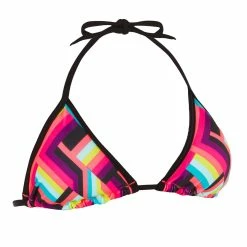 Olaian Women's Sliding Triangle Swimsuit Top With Removable Padded Cups Mae Pop Bikinis, Boardshorts