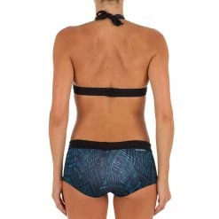 Olaian Women's Swimsuit Top Halterneck Bikini With Back Clasp Bahia Purple