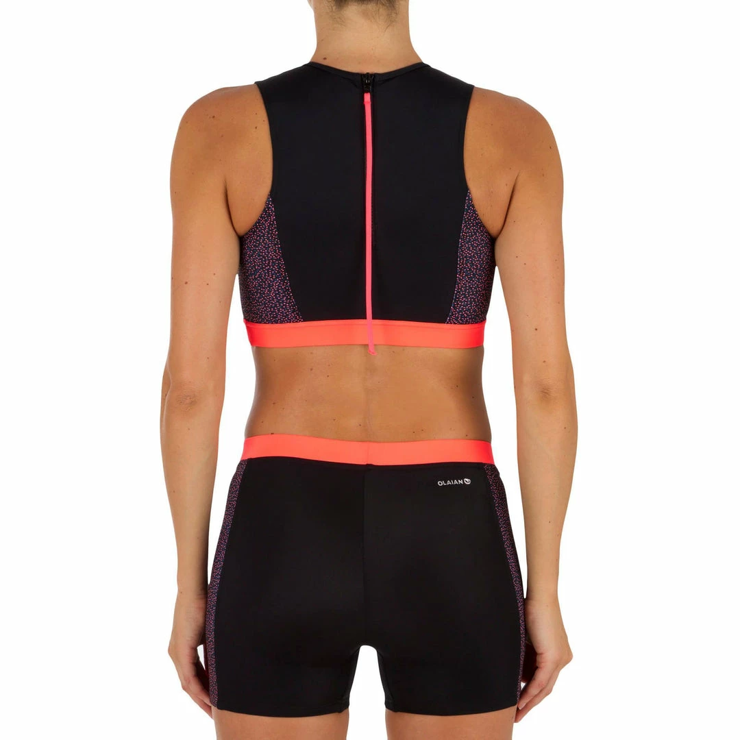 Deals ๐คฉ Olaian ๐ Bikinis, Boardshorts ๐ฉ Women's ๐ Surfing Back-Zip Crop Top Carla Shine ๐ฏ 8 Olaian Bikinis, Boardshorts Women's Surfing Back-Zip Crop Top Carla Shine
