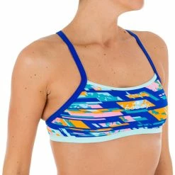 Nabaiji Women's Swimming Chlorine-Resistant Crop Top Jade