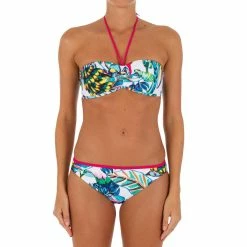 Tribord Olaian Laeti, Bandeau Swimsuit Top With Fixed Padded Cups, Women's Bikinis, Boardshorts
