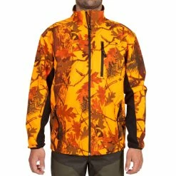 Solognac Sibir 500 Neon Camo Softshell Hunting Jacket