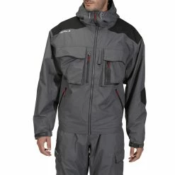 Caperlan Waterproof Fishing Jacket 500 Grey