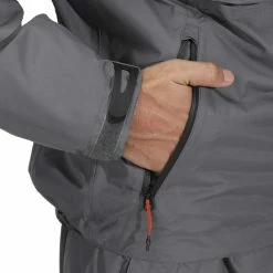Caperlan Waterproof Fishing Jacket 500 Grey