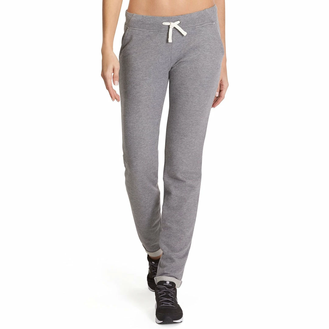 Best Sale ⌛ Domyos Nyamba 500, Stretchy Slim-Fit Pants, 👩 Women's Bottoms ⌛ 2 Domyos Nyamba 500, Stretchy Slim-Fit Pants, Women's Bottoms