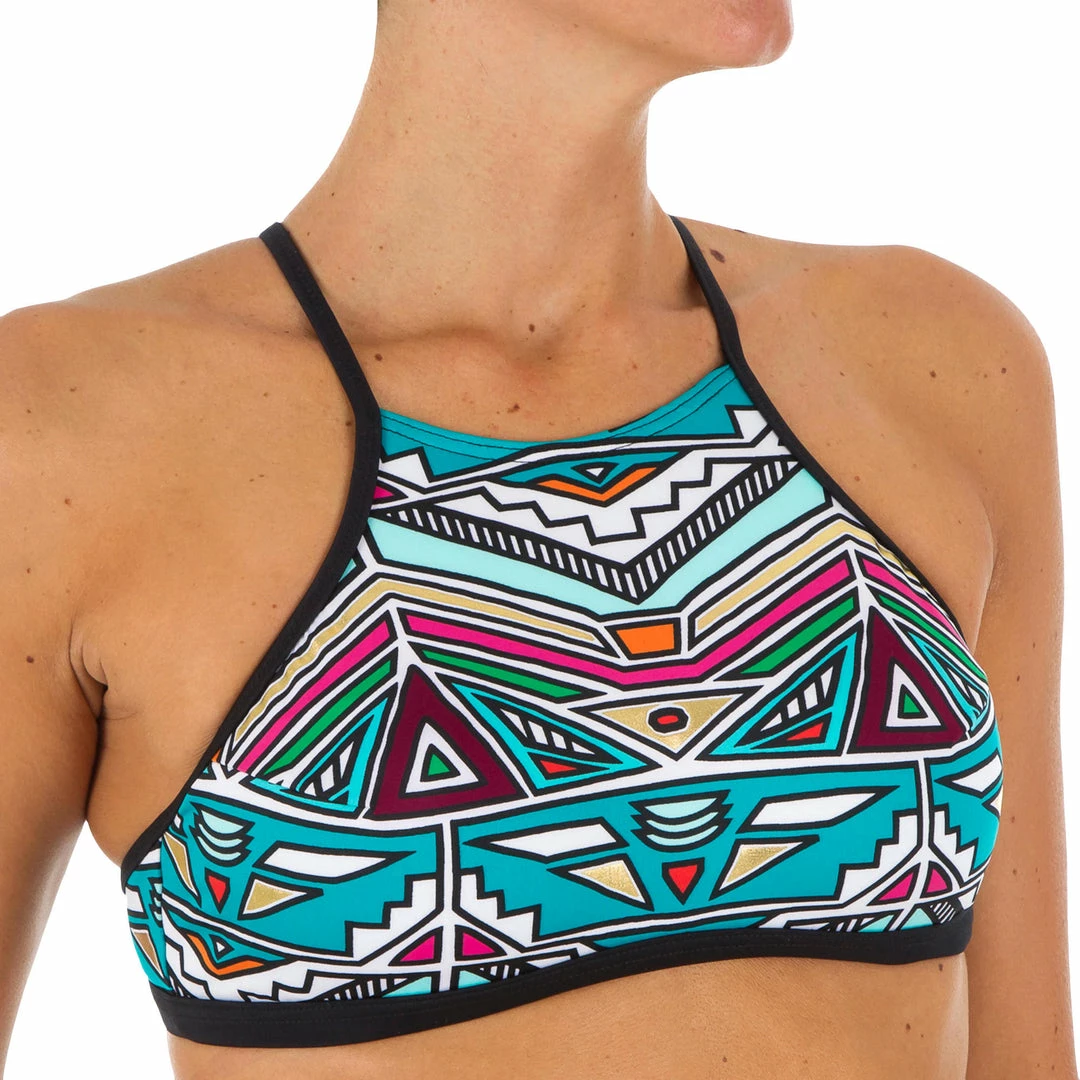 Brand new 🔥 Olaian 🏄 Surfing Crop Top 🩱 Swimsuit Top With Padded Cups Andrea 👙 Bikinis, Boardshorts 🔔 3 Olaian Surfing Crop Top Swimsuit Top With Padded Cups Andrea Bikinis, Boardshorts