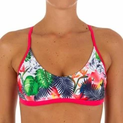 Tribord Bikinis, Boardshorts Agatha Surfing Crop Top Swimsuit Top With Padded Cups