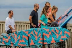 Olaian Andrea Surfing Swimsuit Crop Top With Padded Cups Bikinis, Boardshorts