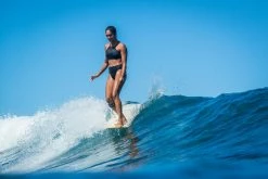 Olaian Andrea Surfing Swimsuit Crop Top With Padded Cups Bikinis, Boardshorts