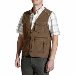 Fouganza Adult Horseback Riding Multi-Pocket Sleeveless Riding Jacket Sentier Tops