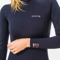 Olaian Wetsuits 100 Neoprene Surfing Full Wetsuit Back Zip 2mm Women
