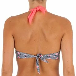 Olaian Bikinis, Boardshorts Elena Push-Up Swimsuit Top With Fixed Padded Cups