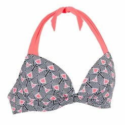 Olaian Bikinis, Boardshorts Elena Push-Up Swimsuit Top With Fixed Padded Cups