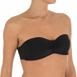 Olaian Laeti Surf Swimsuit Bandeau With Fixed Padded Cups Bikinis, Boardshorts