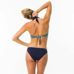 Olaian Bikinis, Boardshorts Elena Push-Up Swimsuit Top With Fixed Padded Cups