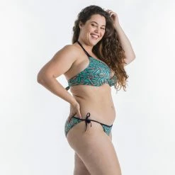 Olaian Bikinis, Boardshorts Elena Push-Up Swimsuit Top With Fixed Padded Cups