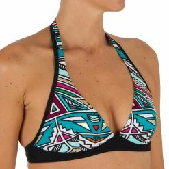 Olaian Bikinis, Boardshorts Bahia Halterneck Swimsuit Top With Back Clasp