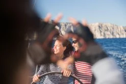 Tribord Shirts Sailing Long-sleeved Sailor's T-shirt 100 Blue White