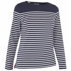Tribord Shirts Sailing Long-sleeved Sailor's T-shirt 100 Blue White