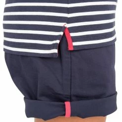 Tribord Shirts Sailing Long-sleeved Sailor's T-shirt 100 Blue White