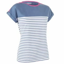 Tribord Short Sleeve Striped Boat Neck Sailing T-Shirt Shirts