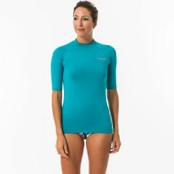 Olaian 100 Short-Sleeved UV Protection Surfing T-Shirt Rashguards