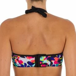 Olaian Bikinis, Boardshorts Lea Swimsuit Top Bandeau Padded Cups And Underwiring