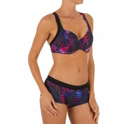 Olaian Eden Aloha Swimsuit Top Minimizer Bikinis, Boardshorts