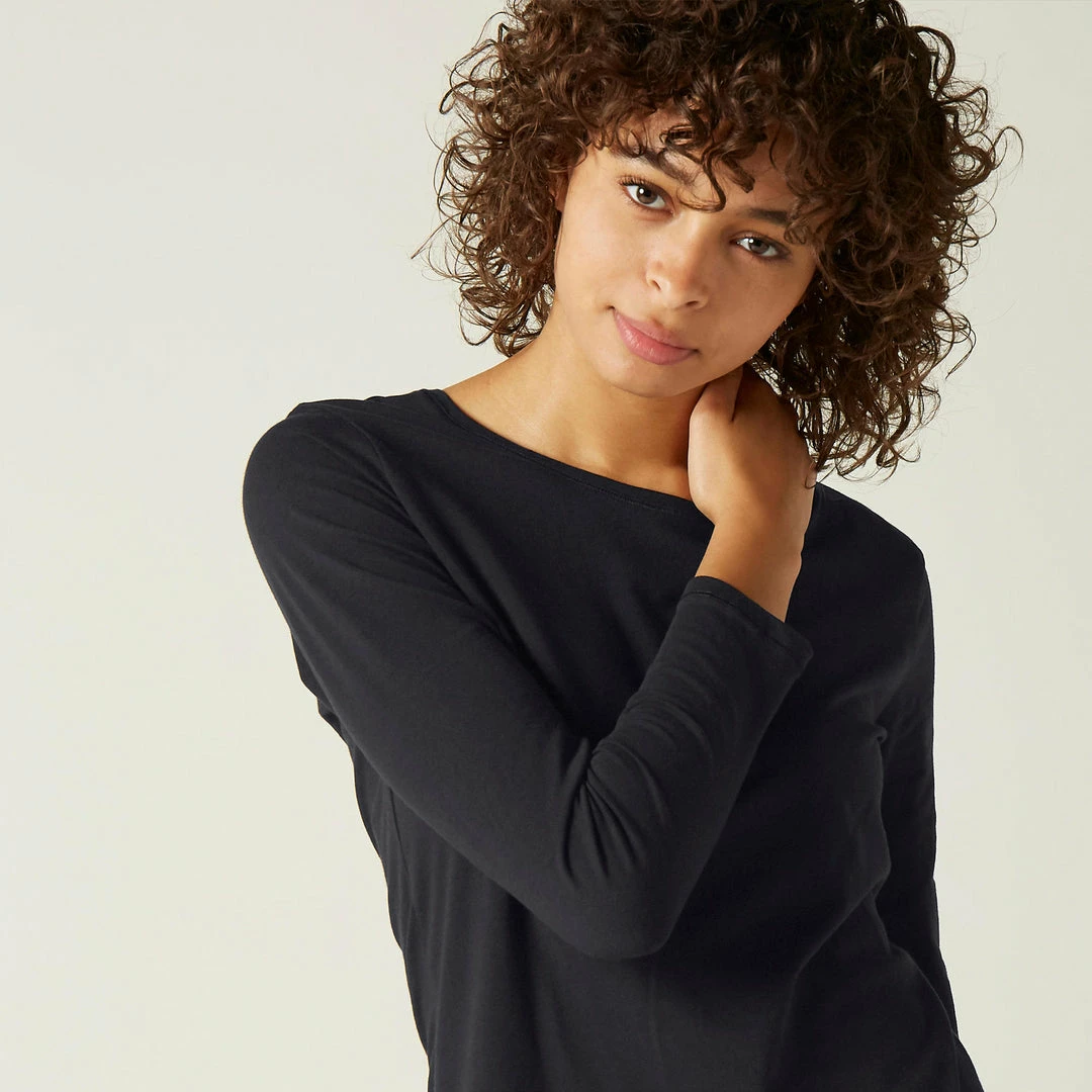 Buy β€οΈ Nyamba 100, Long Sleeve Cotton Fitness T-Shirt, π© Women's π 14 Nyamba 100, Long Sleeve Cotton Fitness T-Shirt, Women's