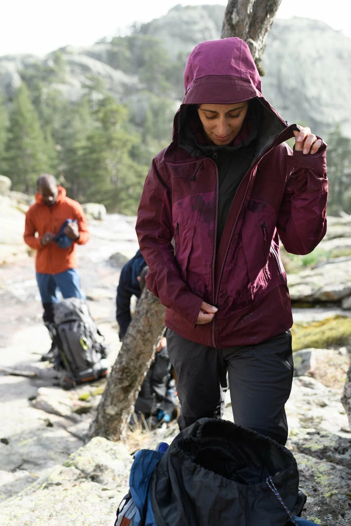 Best Sale 😀 Jackets Forclaz Trek 500, Waterproof Hiking Jacket, 👩 Women's ⭐ 52 Jackets Forclaz Trek 500, Waterproof Hiking Jacket, Women's