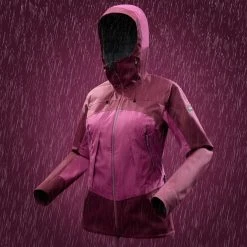 Best Sale 😀 Jackets Forclaz Trek 500, Waterproof Hiking Jacket, 👩 Women's ⭐ 89 Jackets Forclaz Trek 500, Waterproof Hiking Jacket, Women's