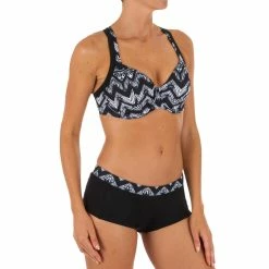 Olaian Eden Aloha Swimsuit Top Minimizer Bikinis, Boardshorts