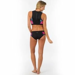 Olaian Bikinis, Boardshorts Carla Bikini Top With Back Zipper And Detachable Hydrophobic Cups
